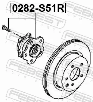 FEBEST ŁOŻYSKO KOŁA 0282-S51R 