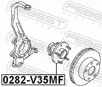 FEBEST PIASTA KOŁA 0282-V35MF 