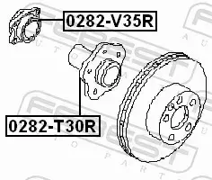 FEBEST PIASTA KOŁA 0282-V35R 