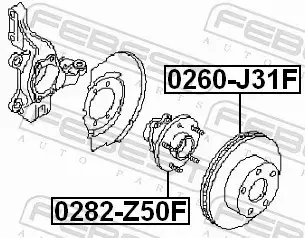 FEBEST PIASTA KOŁA 0282-Z50F 