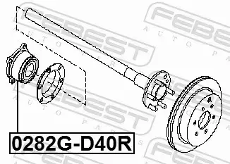 FEBEST ŁOŻYSKO KOŁA 0282G-D40R 