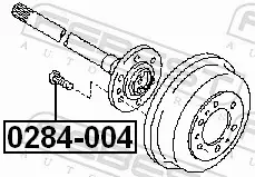 FEBEST ŚRUBA KOŁA 0284-004 