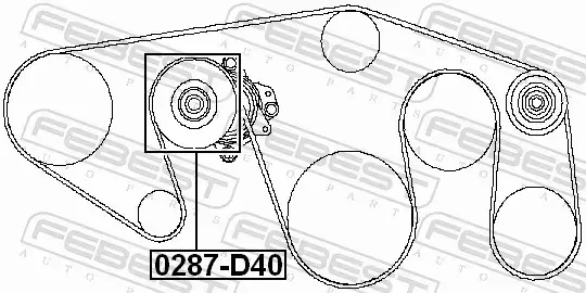 FEBEST ROLKA NAPINACZA 0287-D40 