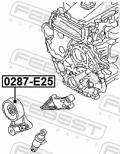 FEBEST ROLKA PROWADZĄCA PASKA 0287-E25 