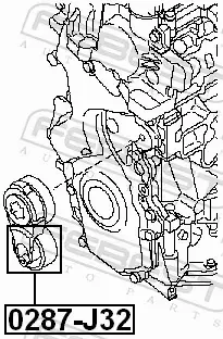 FEBEST ROLKA NAPINACZA 0287-J32 