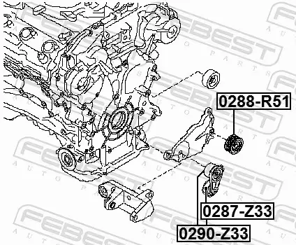 FEBEST ROLKA NAPINACZA 0287-Z33 