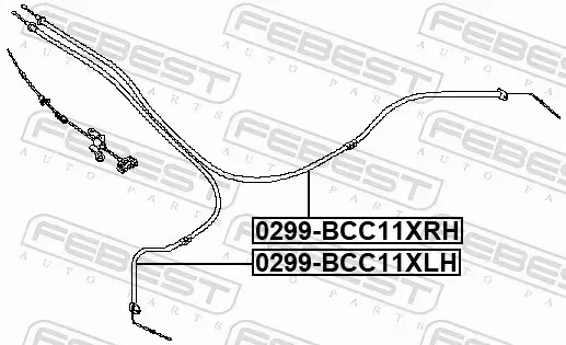 FEBEST LINKA HAMULCOWA 0299-BCC11XRH 