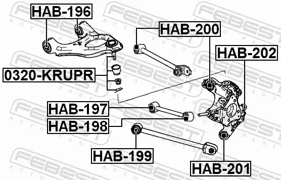 FEBEST SWORZEŃ WAHACZA 0320-KRUPR 