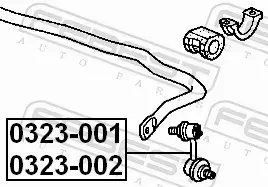 FEBEST ŁĄCZNIK STABILIZATORA 0323-002 