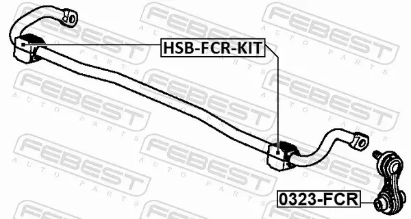 FEBEST ŁĄCZNIK STABILIZATORA 0323-FCR 