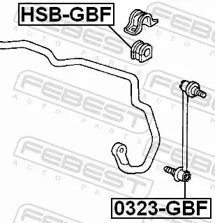 FEBEST ŁĄCZNIK STABILIZATORA 0323-GBF 