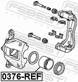 FEBEST TŁOCZEK ZACISKU HAMULCOWEGO 0376-REF 