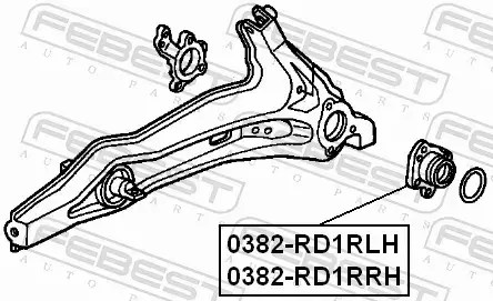 FEBEST PIASTA KOŁA 0382-RD1RRH 