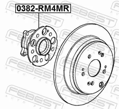 FEBEST PIASTA KOŁA 0382-RM4MR 