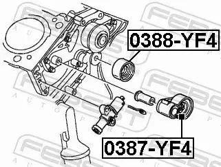 FEBEST ROLKA PROWADZĄCA PASKA 0388-YF4 