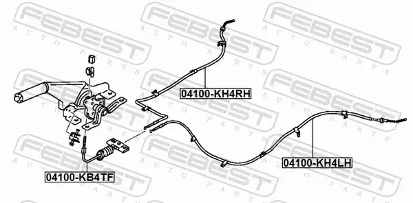 FEBEST LINKA HAMULCOWA 04100-KB4TF 