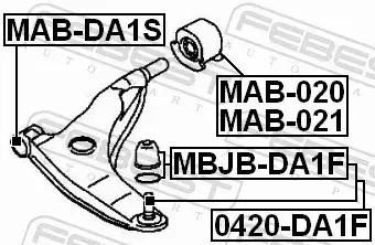 FEBEST SWORZEŃ ZAWIESZENIA 0420-DA1F 