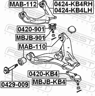 FEBEST SWORZEŃ WAHACZA 0420-KB4 