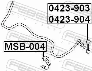 FEBEST ŁĄCZNIK STABILIZATORA 0423-903 