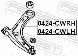 FEBEST WAHACZ ZAWIESZENIA 0424-CWRH 