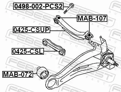 FEBEST WAHACZ ZAWIESZENIA 0425-CSUP 