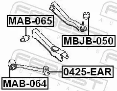 FEBEST WAHACZ ZAWIESZENIA 0425-EAR 