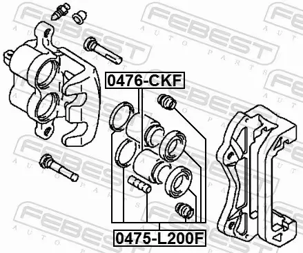 FEBEST ZESTAW NAPRAWCZY ZACISKU 0475-L200F 