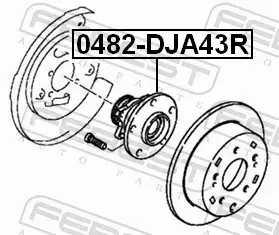 FEBEST ŁOŻYSKO KOŁA 0482-DJA43R 