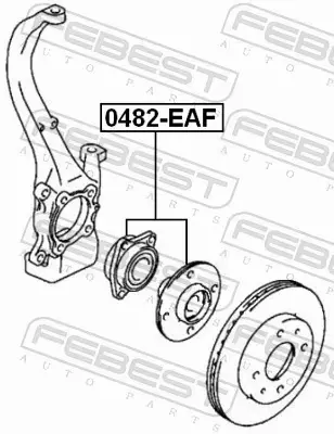 FEBEST ŁOŻYSKO KOŁA 0482-EAF 