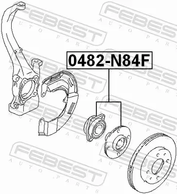 FEBEST PIASTA KOŁA 0482-N84F 