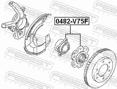 FEBEST PIASTA KOŁA 0482-V75F 