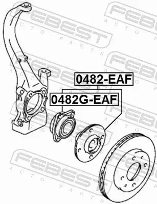 FEBEST PIASTA KOŁA 0482G-EAF 