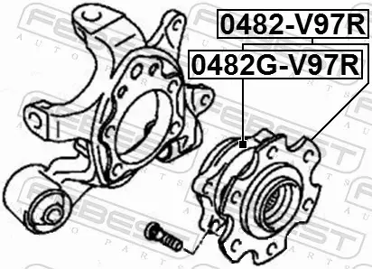 FEBEST ŁOŻYSKO KOŁA 0482G-V97R 