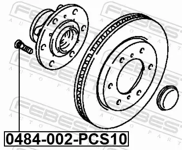 FEBEST ŚRUBA KOŁA 0484-002-PCS10 