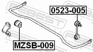 FEBEST ŁĄCZNIK STABILIZATORA 0523-005 