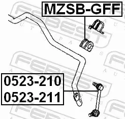 FEBEST ŁĄCZNIK STABILIZATORA 0523-210 