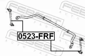 FEBEST ŁĄCZNIK STABILIZATORA 0523-FRF 