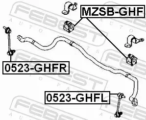 FEBEST ŁĄCZNIK STABILIZATORA 0523-GHFR 