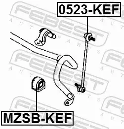 FEBEST ŁĄCZNIK STABILIZATORA 0523-KEF 