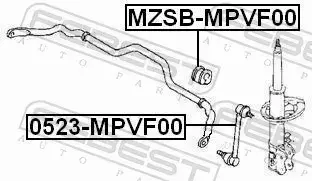 FEBEST ŁĄCZNIK STABILIZATORA 0523-MPVF00 