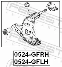 FEBEST WAHACZ ZAWIESZENIA 0524-GFRH 