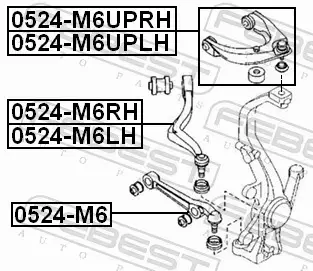 FEBEST WAHACZ ZAWIESZENIA 0524-M6LH 