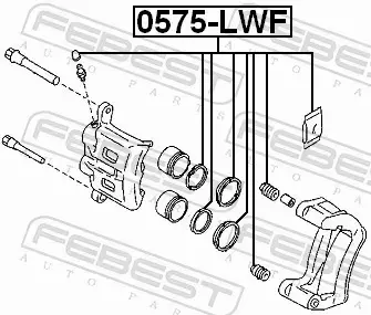 FEBEST ZESTAW NAPRAWCZY ZACISKU 0575-LWF 