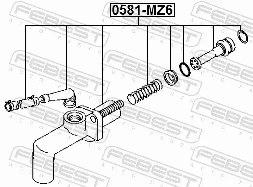 FEBEST POMPA SPRZĘGŁA 0581-MZ6 