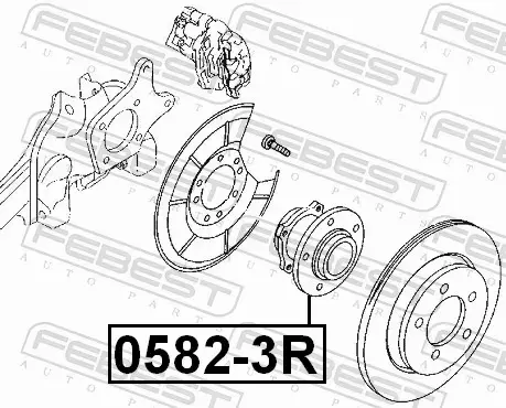 FEBEST PIASTA KOŁA 0582-3R 