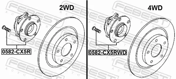 FEBEST PIASTA KOŁA 0582-CX5RWD 