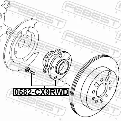 FEBEST ŁOŻYSKO KOŁA 0582-CX9RWD 