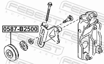 FEBEST ROLKA NAPINACZA 0587-B2500 