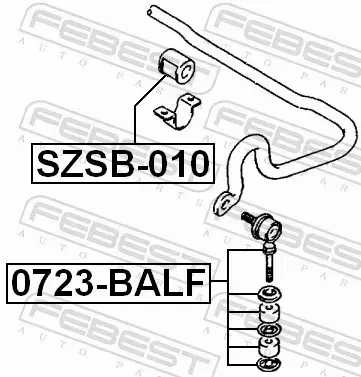 FEBEST ŁĄCZNIK STABILIZATORA 0723-BALF 