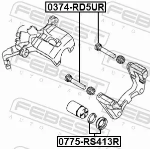 FEBEST ZESTAW NAPRAWCZY ZACISKU 0775-RS413R 